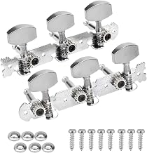1 Set (L & R) Mechanical Guitar Tuning Pegs, 3 x 3 Tuner Pegs Replacement for Classical Guitar
