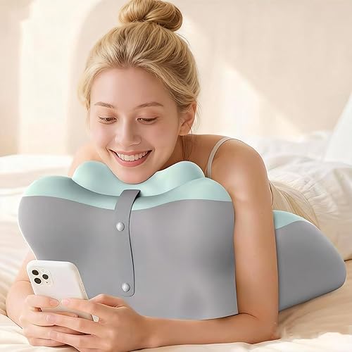 Miniatura 2 de Almohada Sweet Spot para soporte de cuello y espalda, almohada ergonómica de cuña de 27° con altura ajustable, transpirable y multiusos para leer