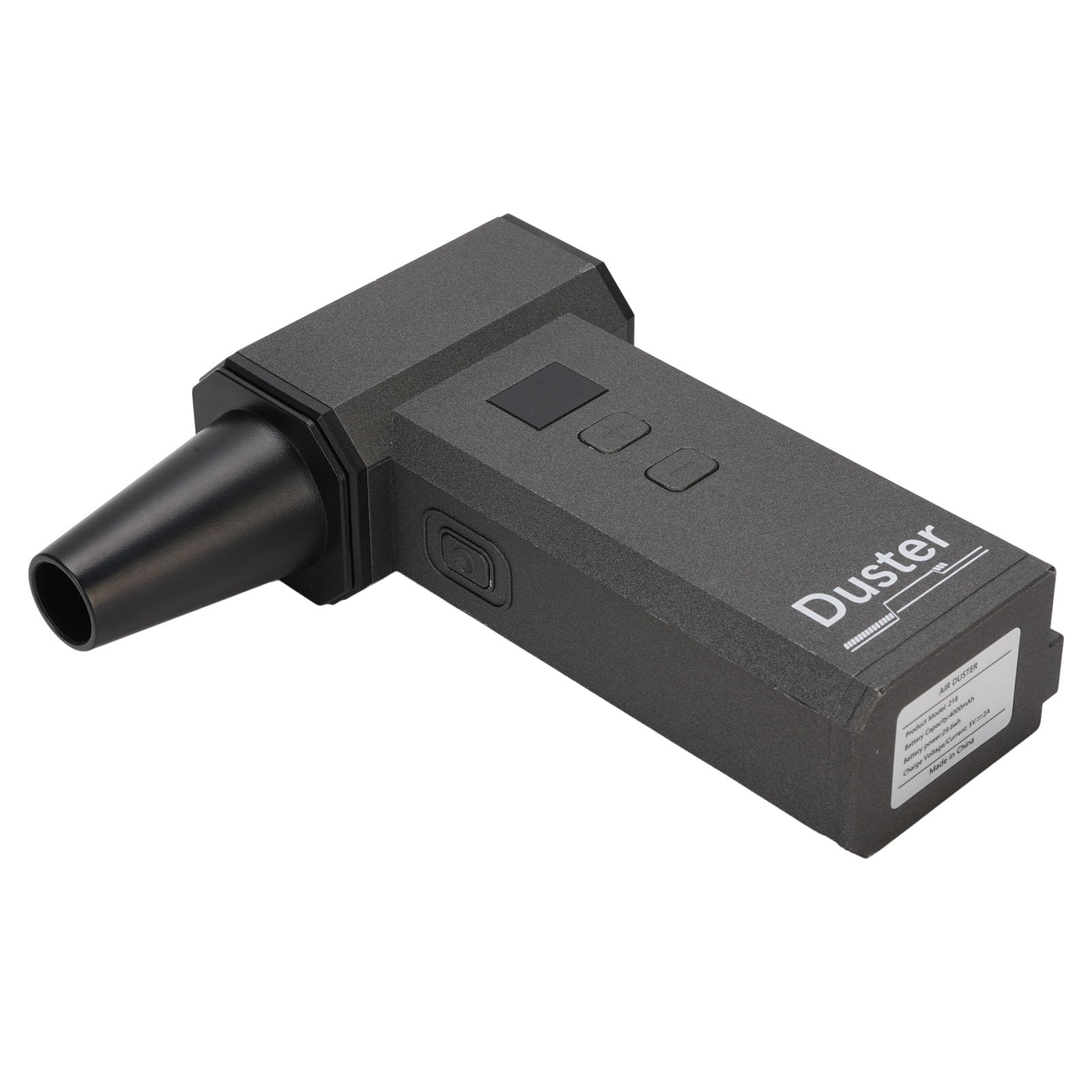 Aspiradora de Plumero de Aire, Motor sin Escobillas de 130000 RPM, Soplador de Aire Eléctrico Inalámbrico y Aspiradora con Batería de 2x4000 MAh, para Limpieza Industrial del