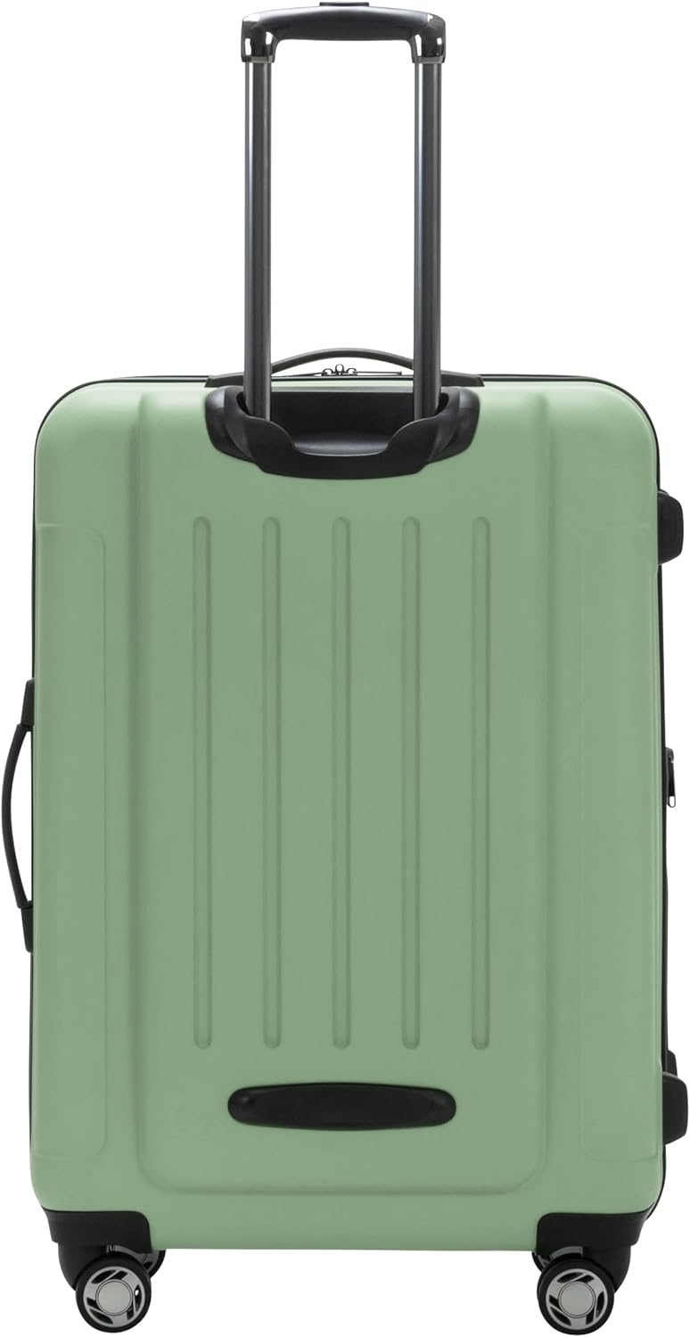Kenneth Cole REACTION Renegade Luggage Expandable 8-Wheel Spinner Lightweight Hardside Suitcase, Seafoam, 28-Inch Checked - Image 2