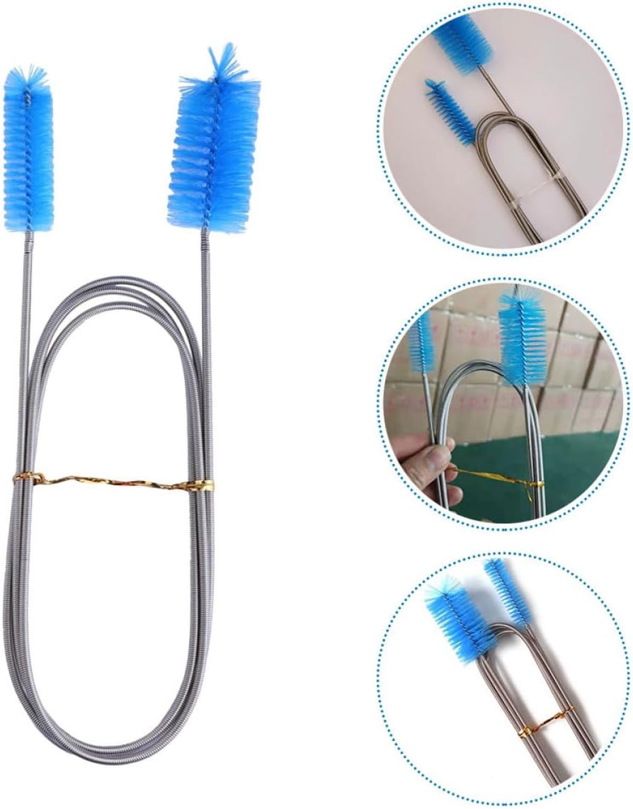 8pcs Double End Aquarium Cleaning Brush Flexible Water Brush for Fish Tank Maintenance Efficient Tube Wall Cleaner for Aquatic Environments
