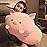 Jensquaify Pig Plush Pillow Soft Pig Stuffed Animal Toy Piggy Body Pillow, 33.5