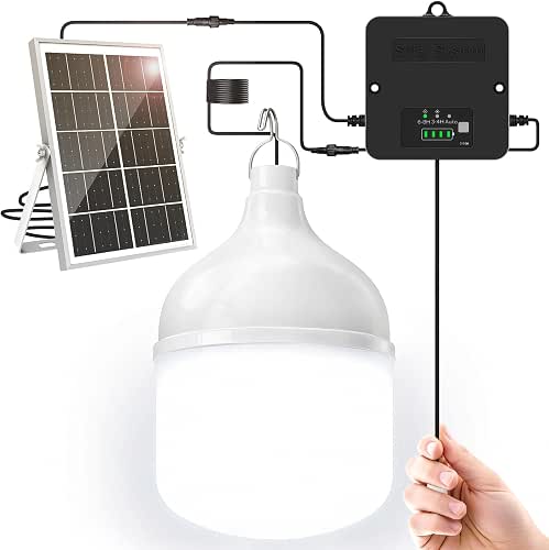 Solar Shed Light Indoor Outdoor with Pull String, Daytime Available,