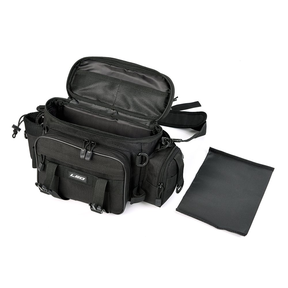 LIXADA Sac de pêche multifonctionnel Bandoulière Taille Sac à leurres Tackle Utilitaire Stockage Plein air
