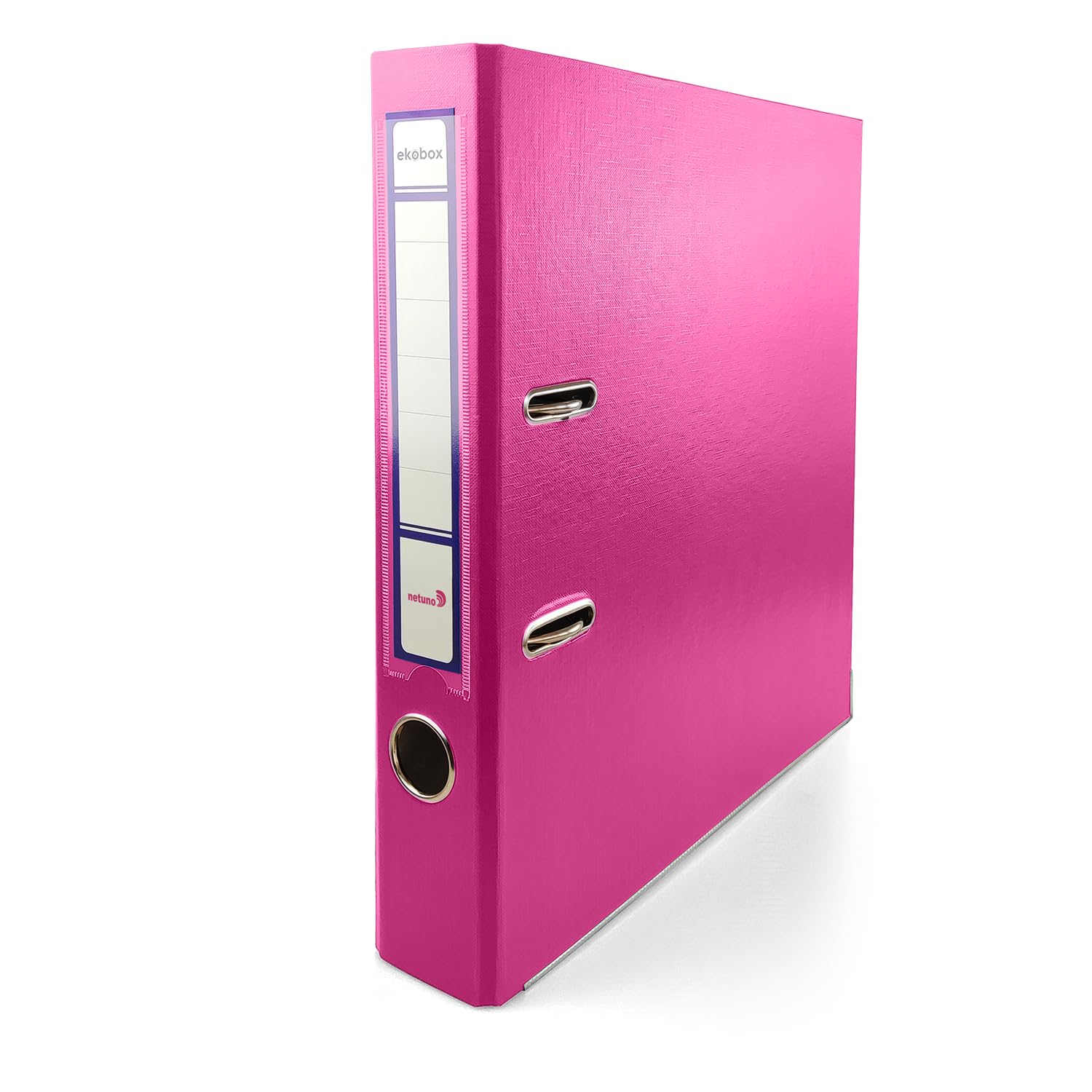 Netuno 1 Binder Pink A4 Spine 5 cm 1.97 in Extra Wide Cardboard File Organizer for Office School Desk Storage documents Strong Stable Large Capacity Practical โ image 1