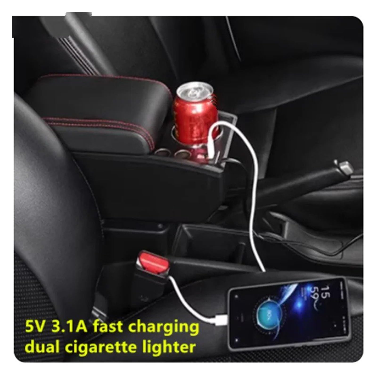 Per Duster Per Dacia 2010-2018 Scatola Portaoggetti Bracciolo Auto