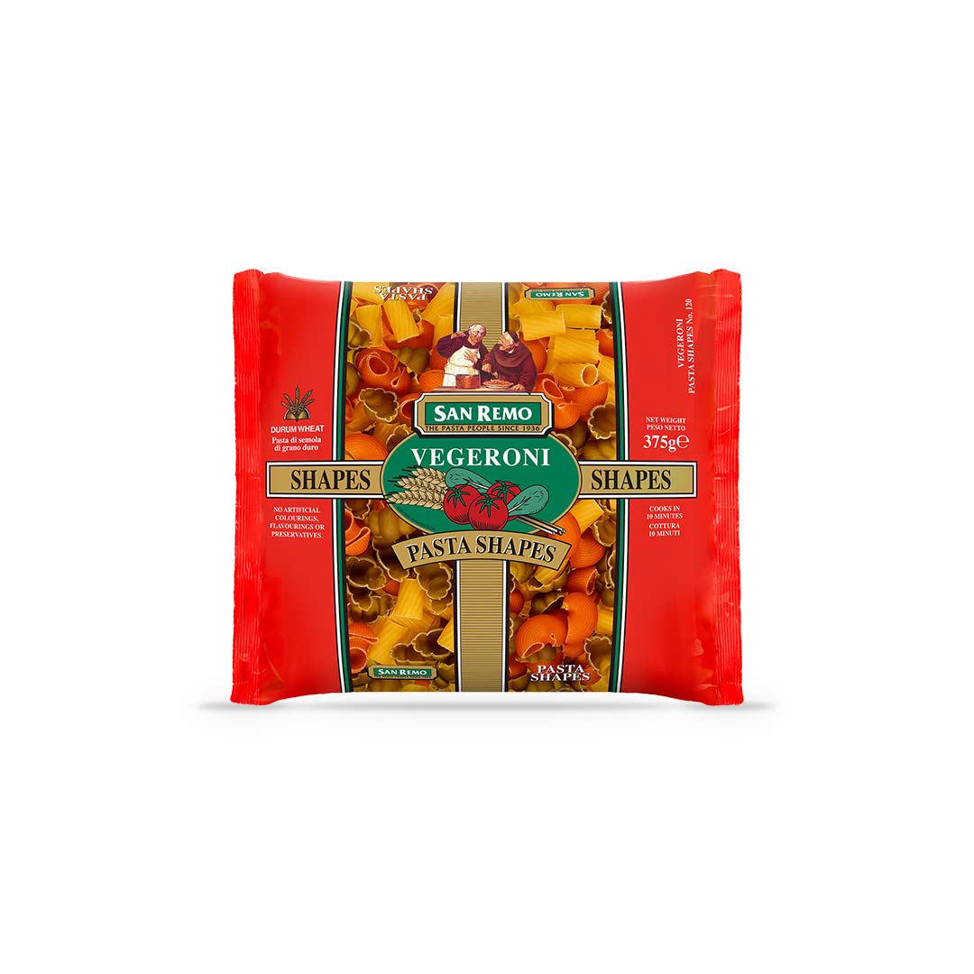 See full amazon price history chart for San Remo Vegeroni Shapes: Australias No.1 100% Durum Wheat Pasta | 375g San Remo Vegeroni Shapes: Australias No.1 100% Durum Wheat Pasta | 375g (B0BZ4MBC7S) Amazon Price History, Amazon Price Tracker