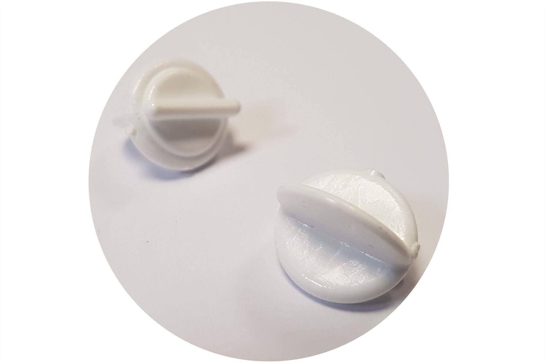Proper Tools White Pvc Curtain Pole Rail Track Blockade - 4 Pcs - Accessories For Curtain Rail Track