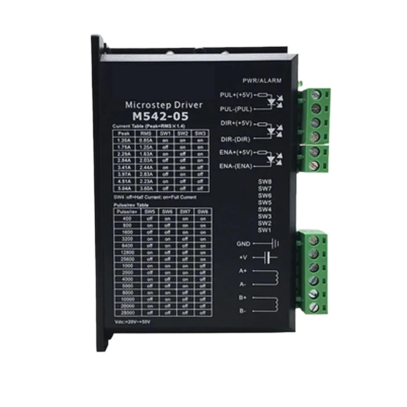 Pilote de moteur pas à pas M542-05 pour commande CNC 24V 36V 48V