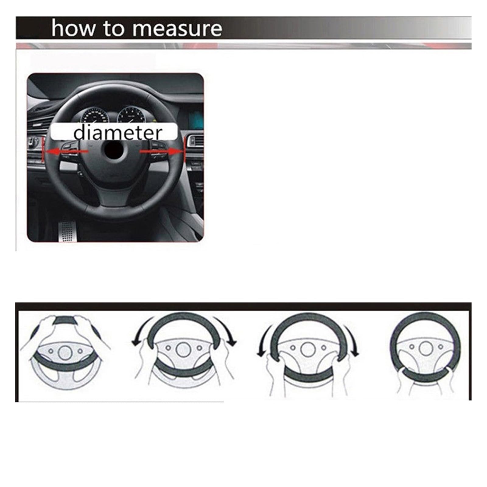 Amazon.co.jp: ハンドルカバー 車用バス用トラック用36 38 40 42 45 47