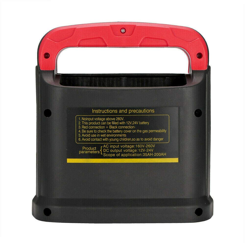 Chargeur de batterie de voiture, voiture de camion de moto de chargeur de batterie intelligent 12V / 24V 15A, prise UE