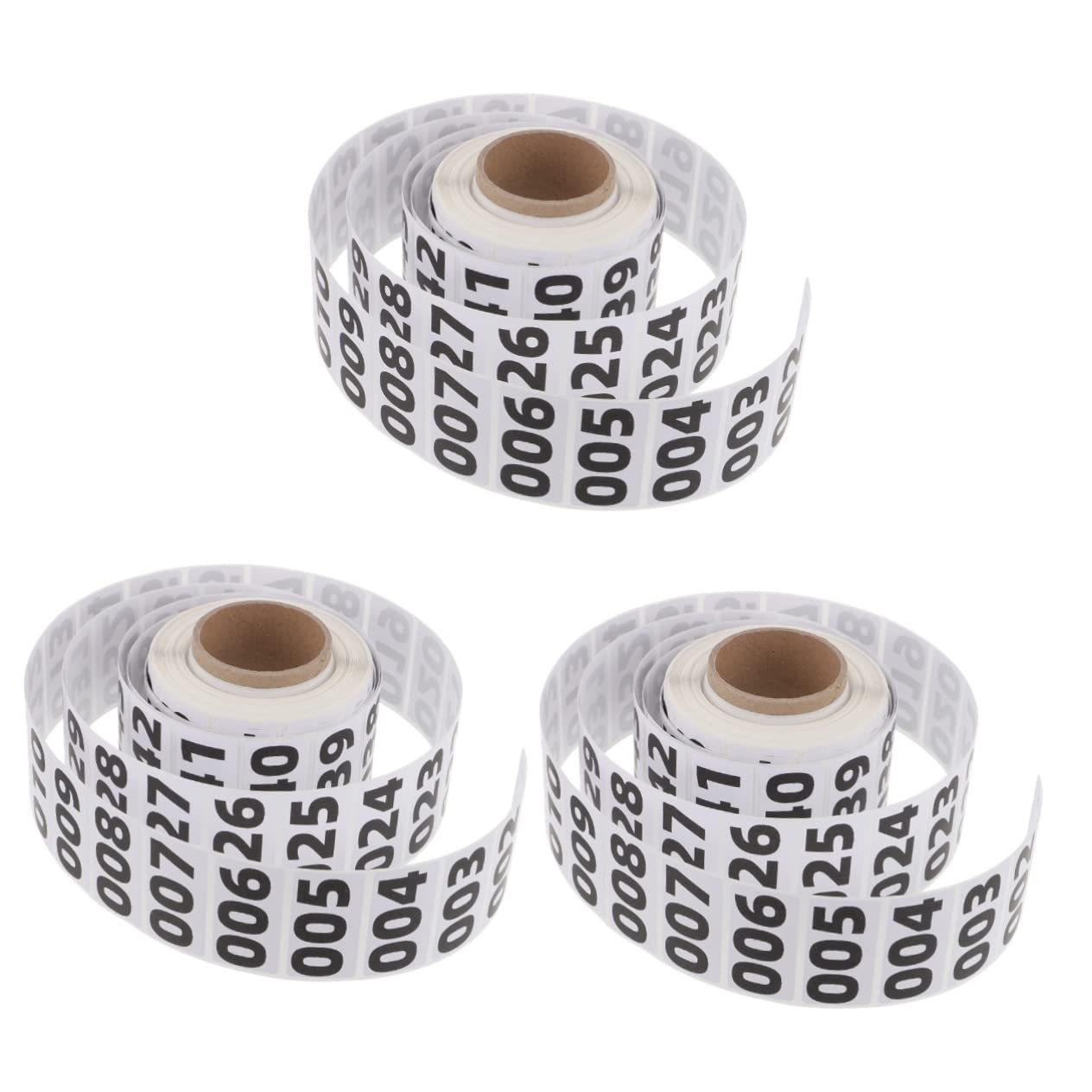 TEHAUX 3rollen Roll Circle Nummernaufkleber Selbstklebende -labels Für Lagerorganisation Wasserfest Für Klassifizierung Und Versand