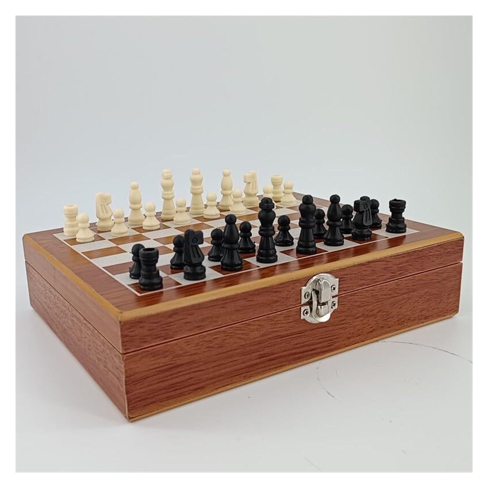 schachspiel Magnetisches Schachset, faltbar, tragbar, Reiseschachset aus Holz for Kinder, Erwachsene, Anfänger und Profis
