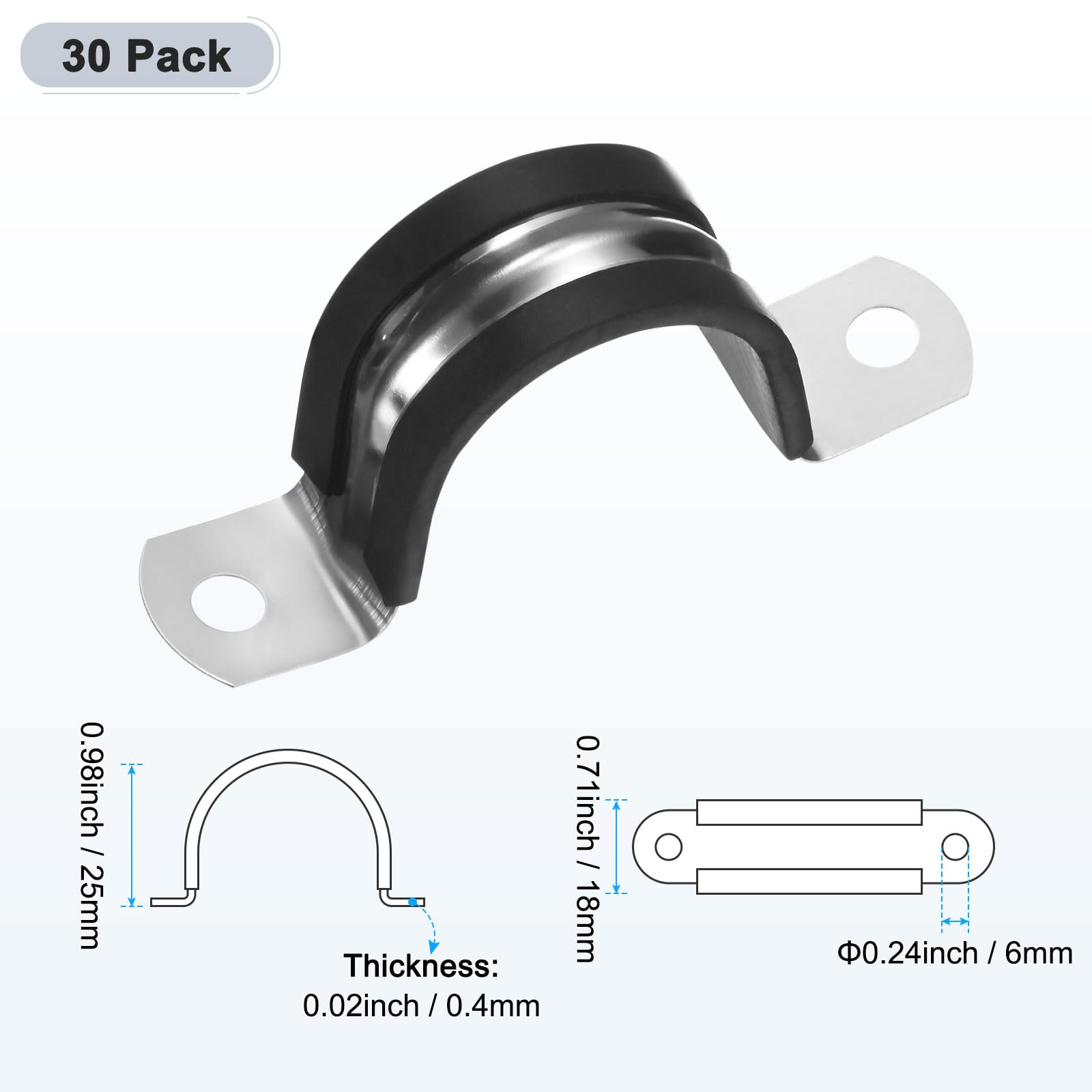 M METERXITY 30-Pack Cable Clamps - Image 3