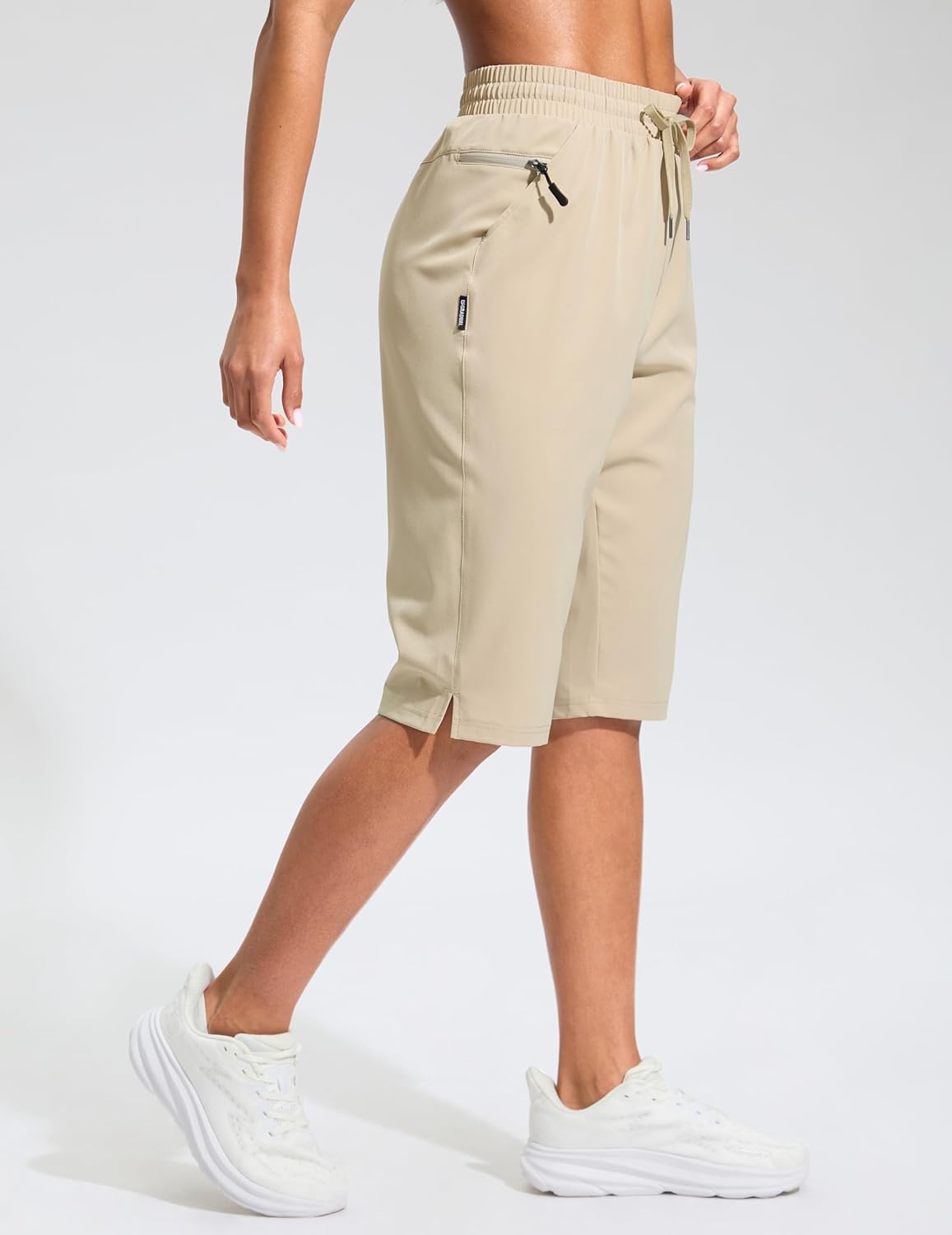 G Gradual Women's 13" Long Hiking Shorts with Zipper Pocket Lightweight Quick Dry Knee Length Bermuda Shorts for Women - Image 5