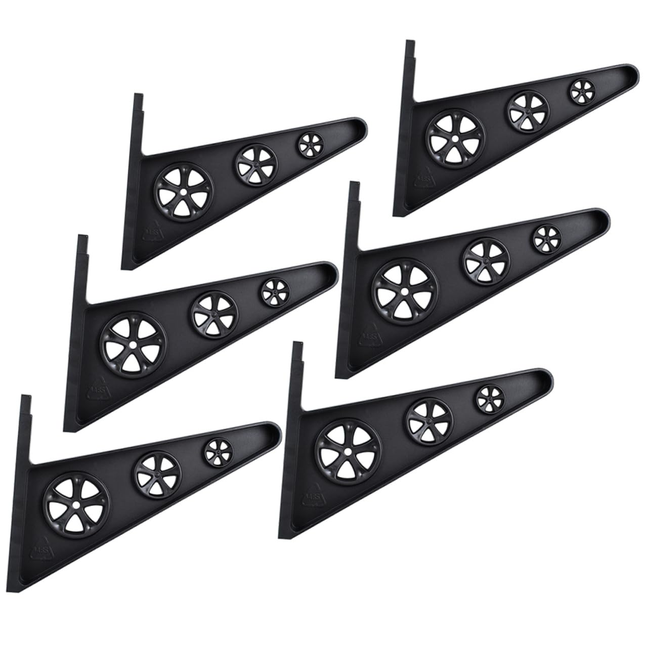 KICHOUSE Multi Wall Rack Storage Display Stand for Skateboards Snowboards and Umbrellas High Strength Easy Installation Home Garage Organizer Black