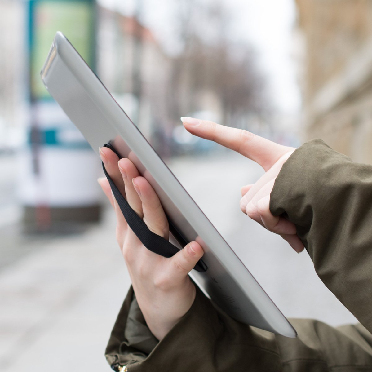 Supporto morbido per telefono per iPhone e tablet, comoda