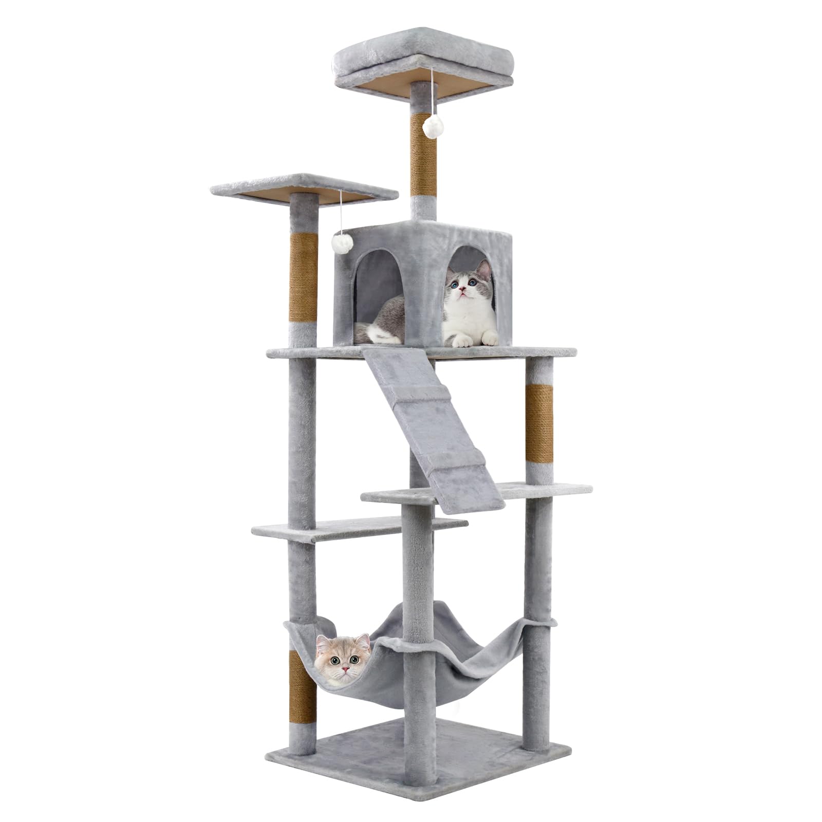 Amazon | CozyMeow キャットタワー 大型猫用 スリム amazon 人気 猫