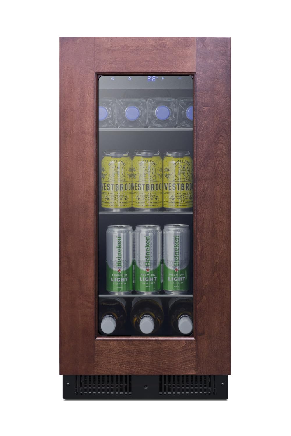 Summit ALBV15PNRLHD 15 Inch Wide Commercial Beverage Refrigerator Panel Ready, Built-in or Freestanding Use, ADA Compliant (LHD, Beverage)