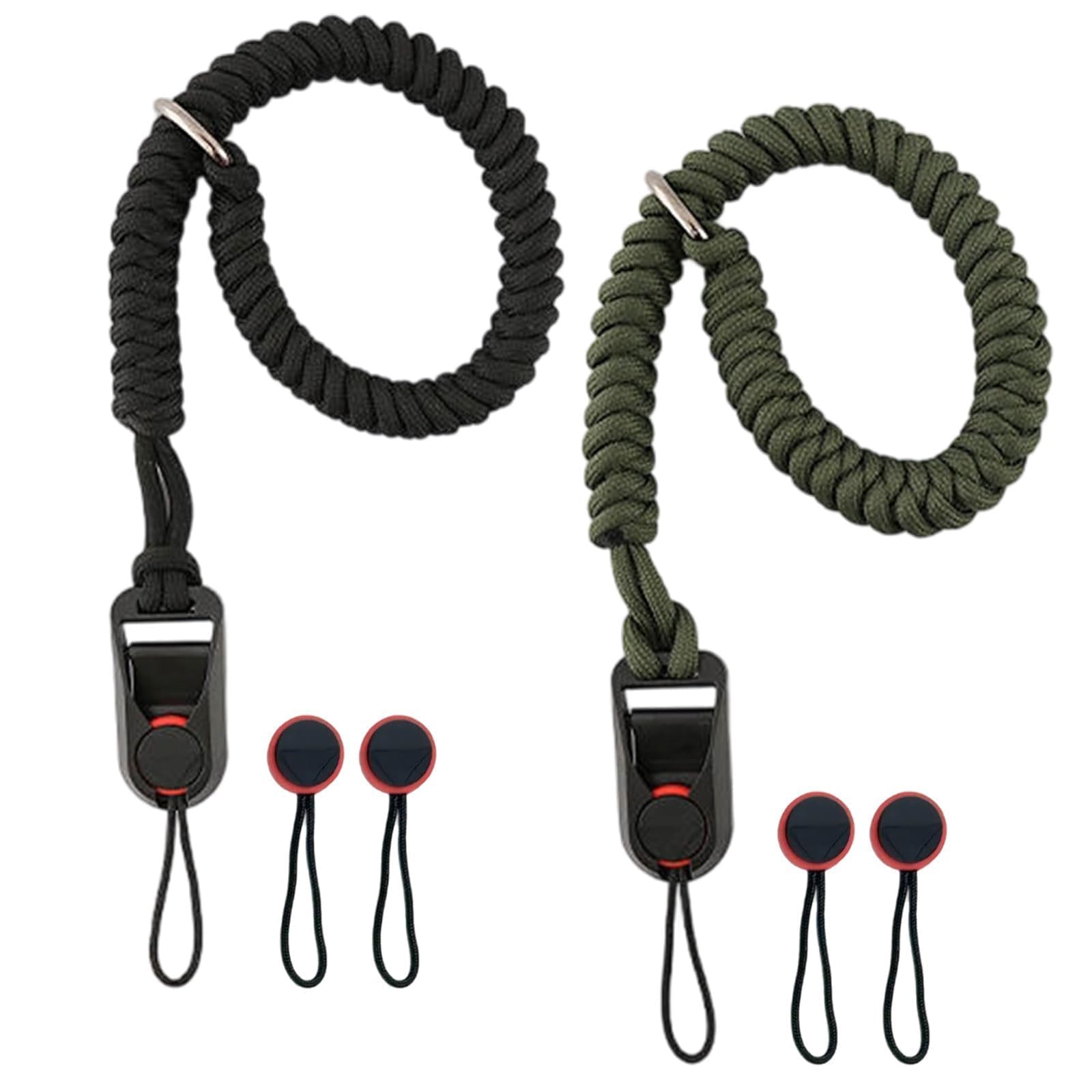 GXAHSOL 2 Pcs Camera Wrist Strap, Paracord Rope Camera Hand Strap with Quick Release Buckle, for DSLR or Mirrorless Cameras