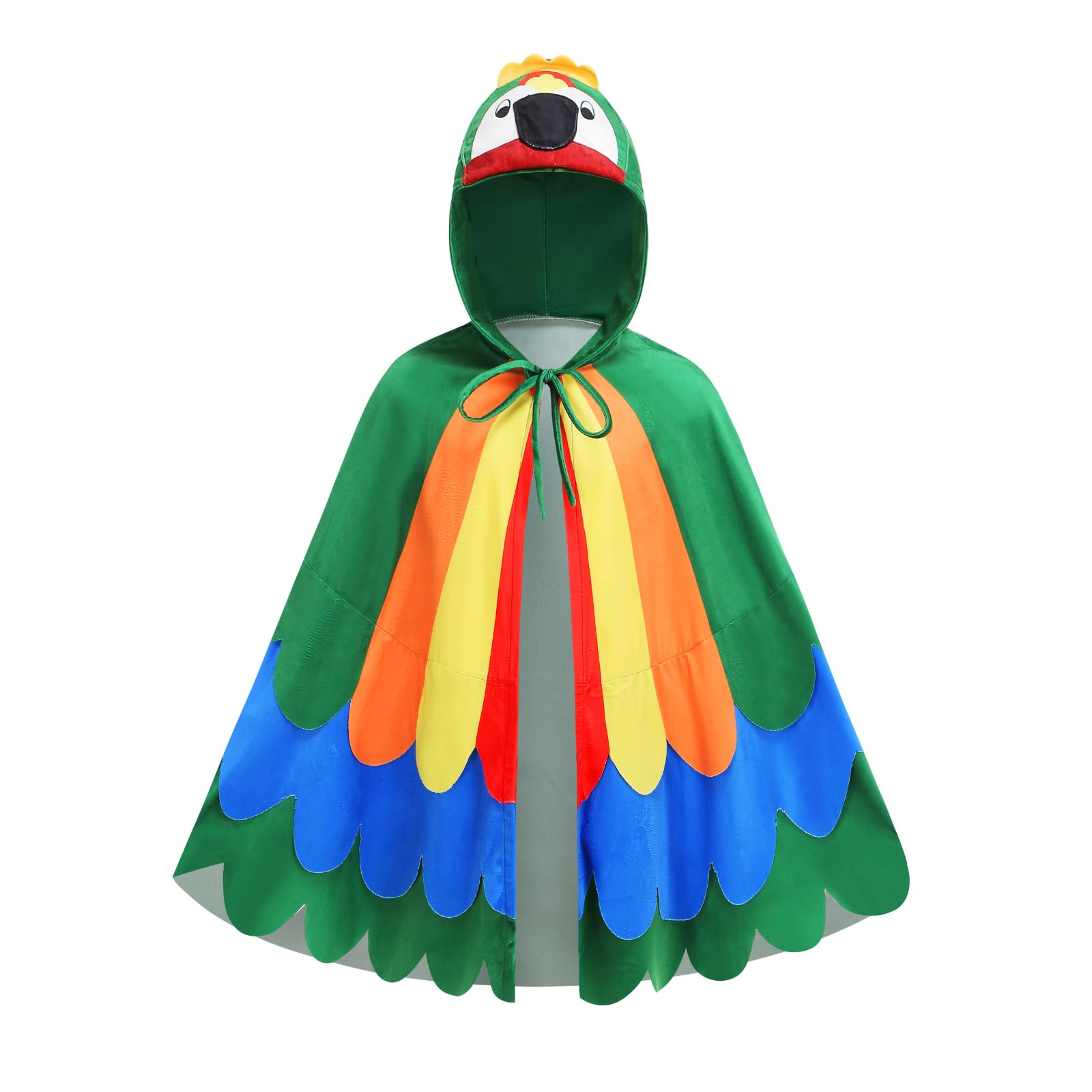 HAPNBCELE Kids Parrot Cape Costume