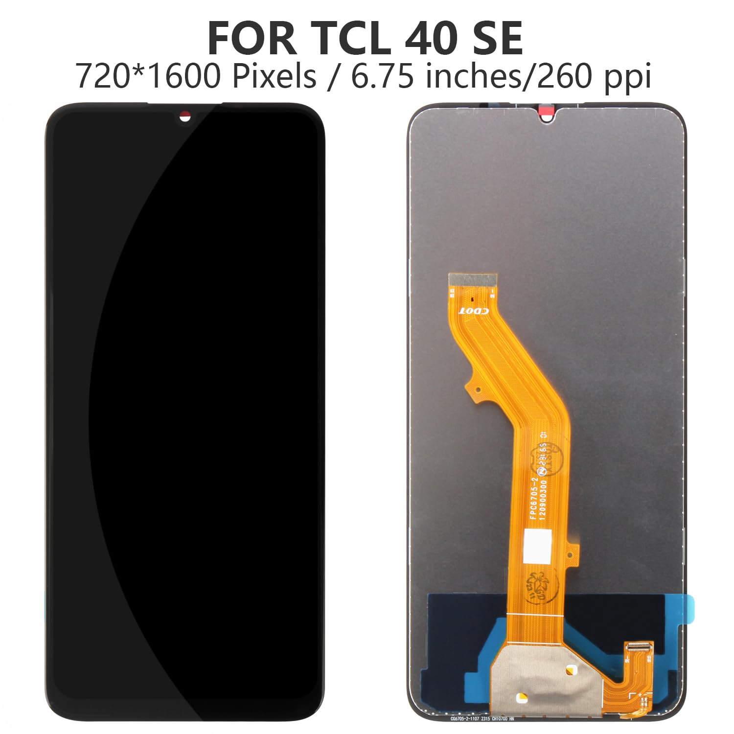 Amazon.com: for TCL 40 SE Screen Replacement for TCL 40 SE LCD