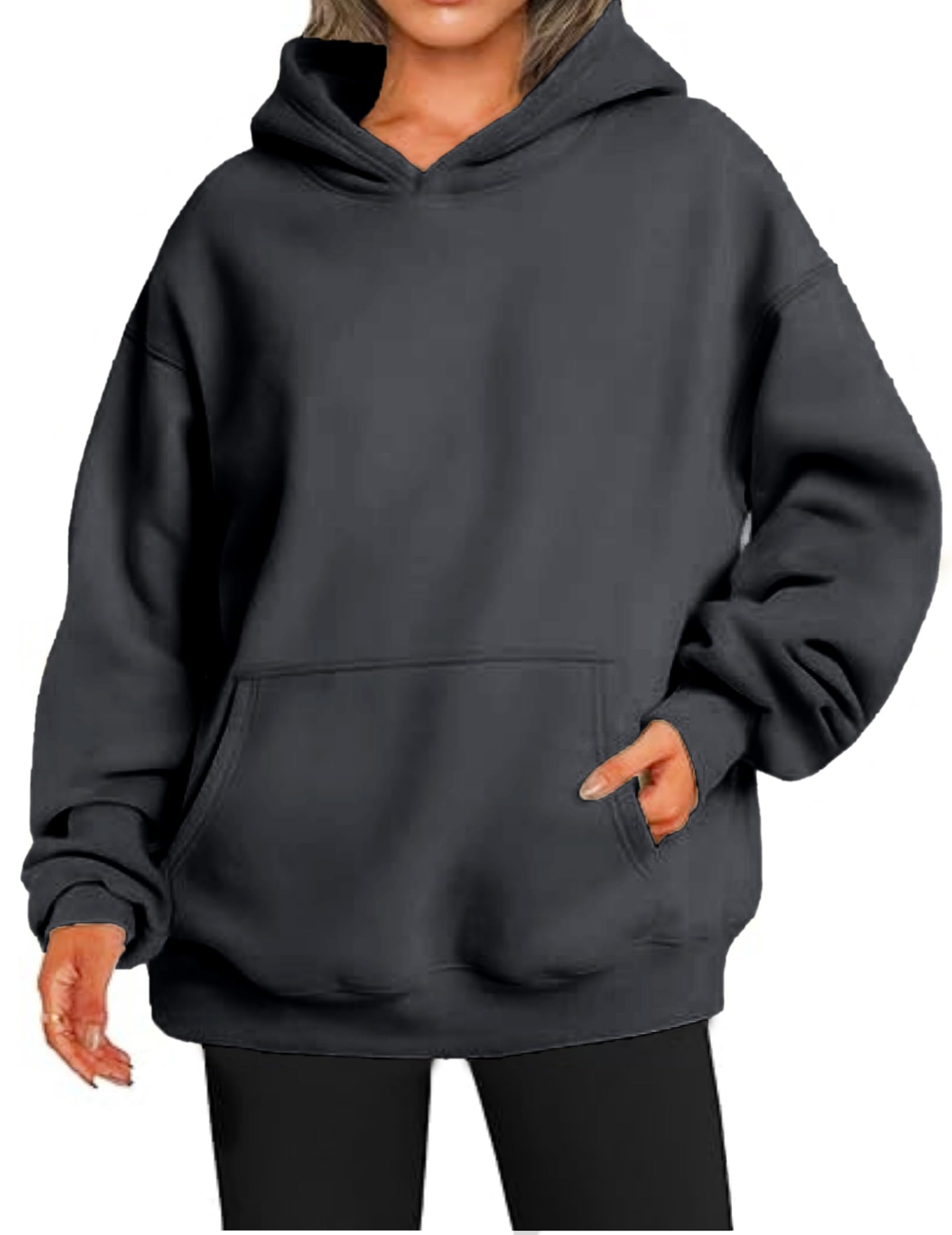 Zeagoo Sweat à Capuche Décontracté à Fermeture éclair Pour Femme