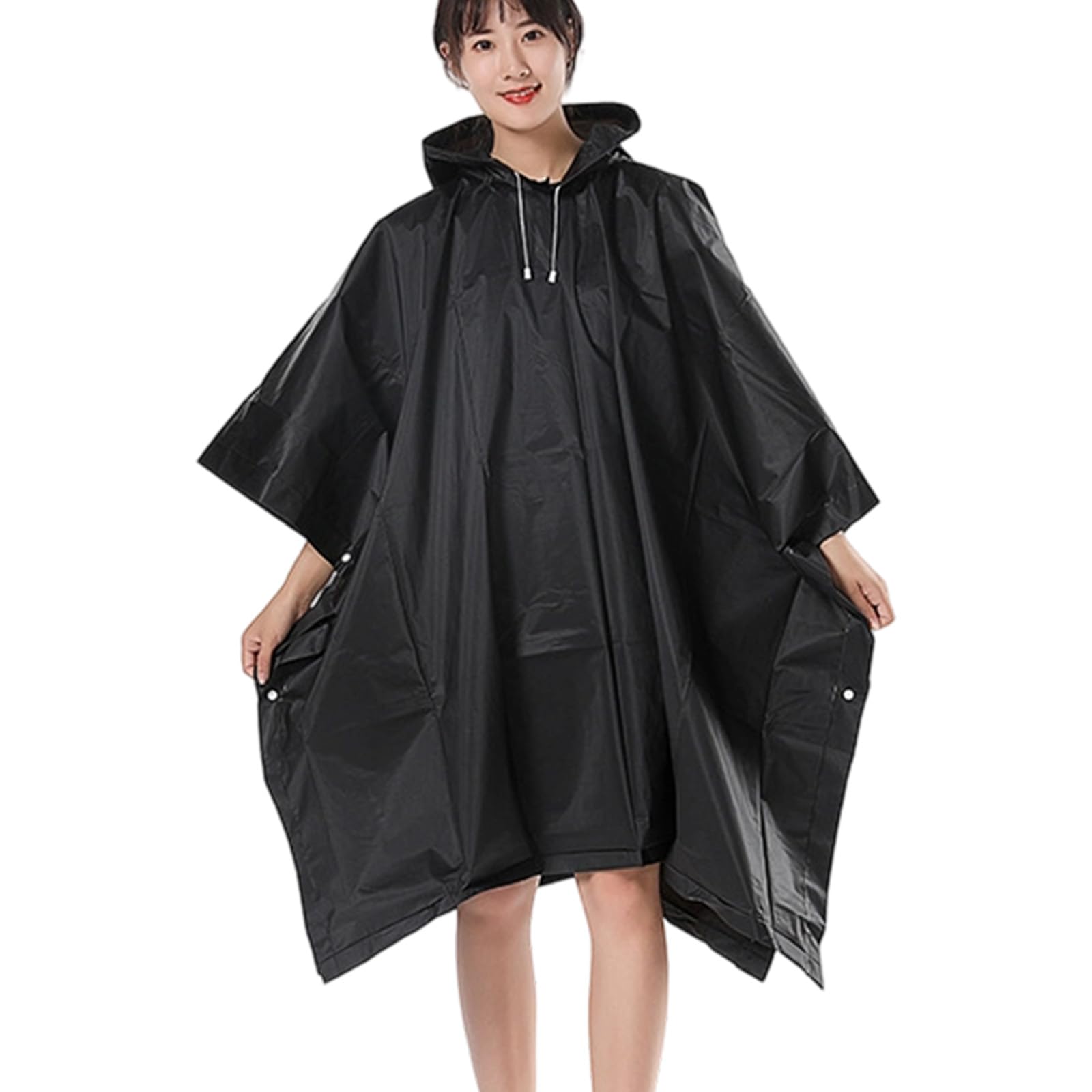 HDOYTXXM EVA Rain Poncho for Adult Tear Resistant Fabric Comfortable Raincoat for Travel Hiking Cycling Essential Comfortable Raincoat