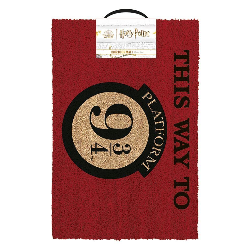 Pyramid- Felpudo Harry Potter Plataforma 9 3/4, Multicolor, 60x40cm (GP86378)