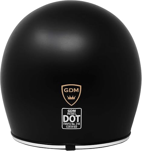 Miniatura 5 de GDM REBEL - Casco de motocicleta retro con auriculares Bluetooth