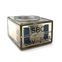 Vista 9 de South Bend Components 250A Bloque de fusibles clasificado para marina (MRBF) y bloque de terminales, paquete combinado, 58V CC máx., IP66, protegido