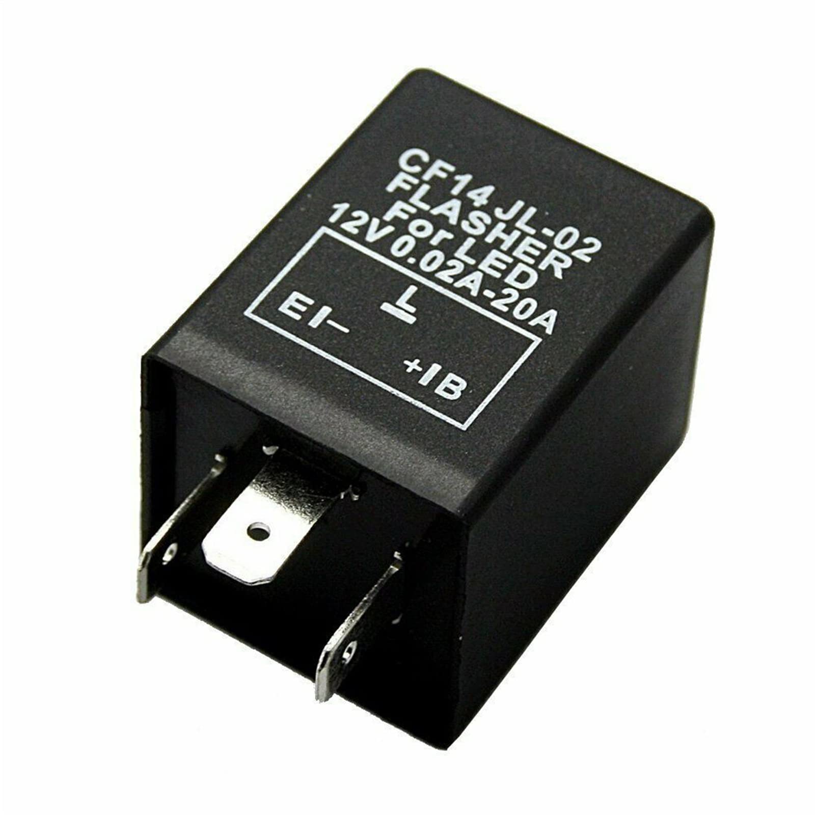 Auto-LED-Blinkerrelais CF14, lastunabhängig, 12 V, 3-polig, elektronischer Blinker, Auto-Relais, 29 x cm