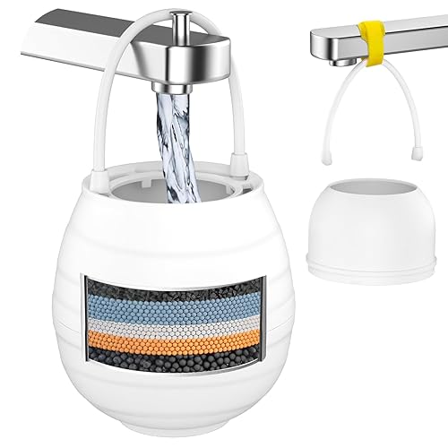 Filtro de agua de baño para bañera, piezas de repuesto para grifo de fregadero, filtración de 8000 galones, elimina cloro, fluoruro y contaminantes,