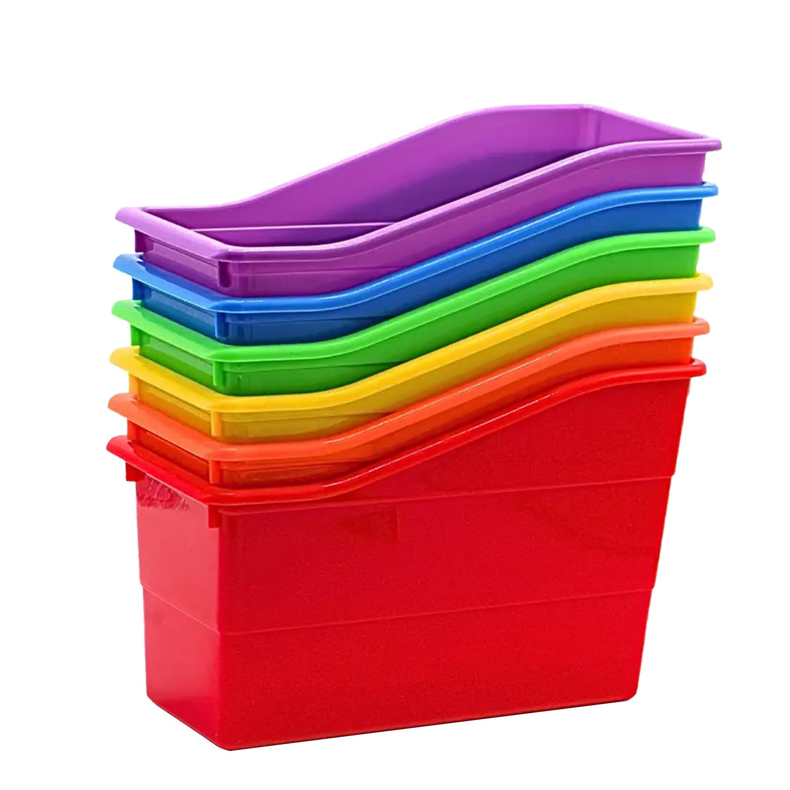 VILLCASE 6 Pezzi Contenitore Portaoggetti Impilabile in Plastica