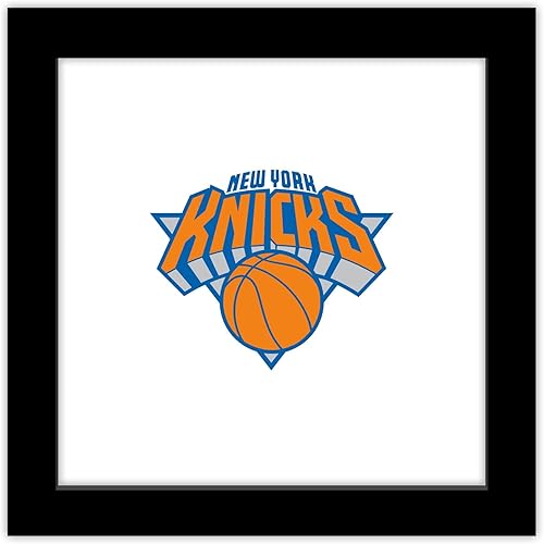 Trends International Gallery Pops NBA New York Knicks - Póster de pared con logotipo principal, 12.00 x 12.00 pulgadas, versión de marco negro