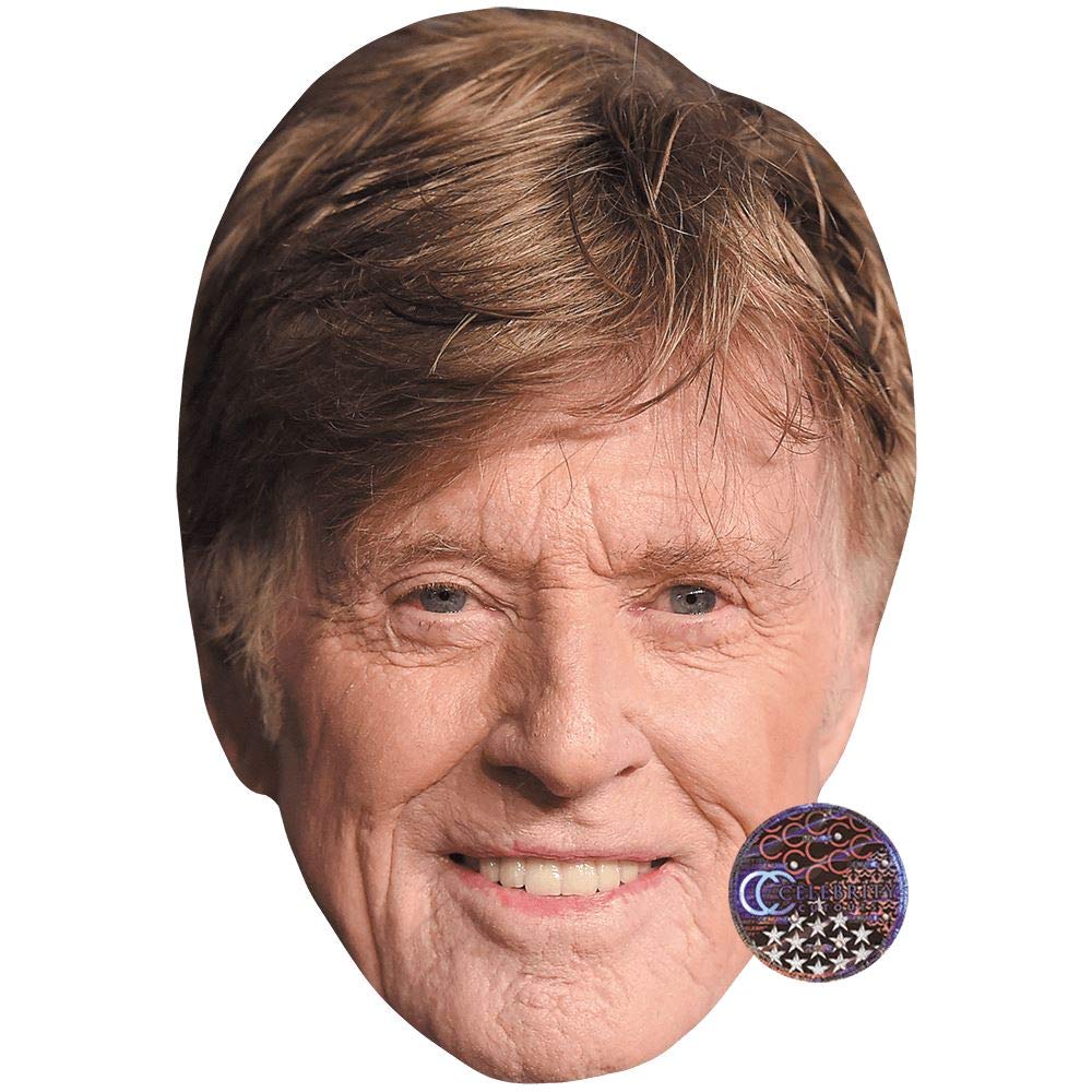 Robert Redford (Smile) Celebrity Mask, Flat Card Face, Fancy Dress Mask