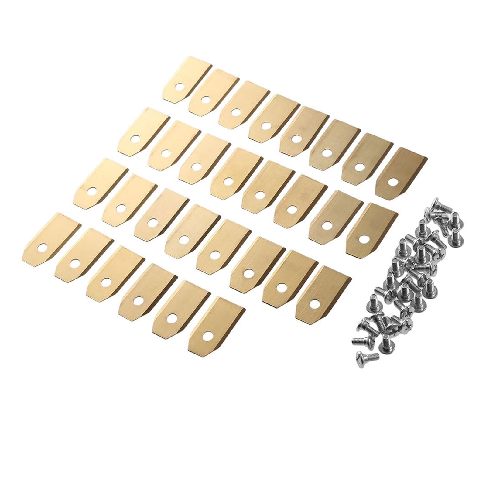 Set di lame da taglio for tosaerba da 30 pezzi Set di lame da taglio for tosaerba in acciaio inossidabile Affilate da 0,7 mm compatibili con tosaerba Husqvarna Automower/Gardena(Red)