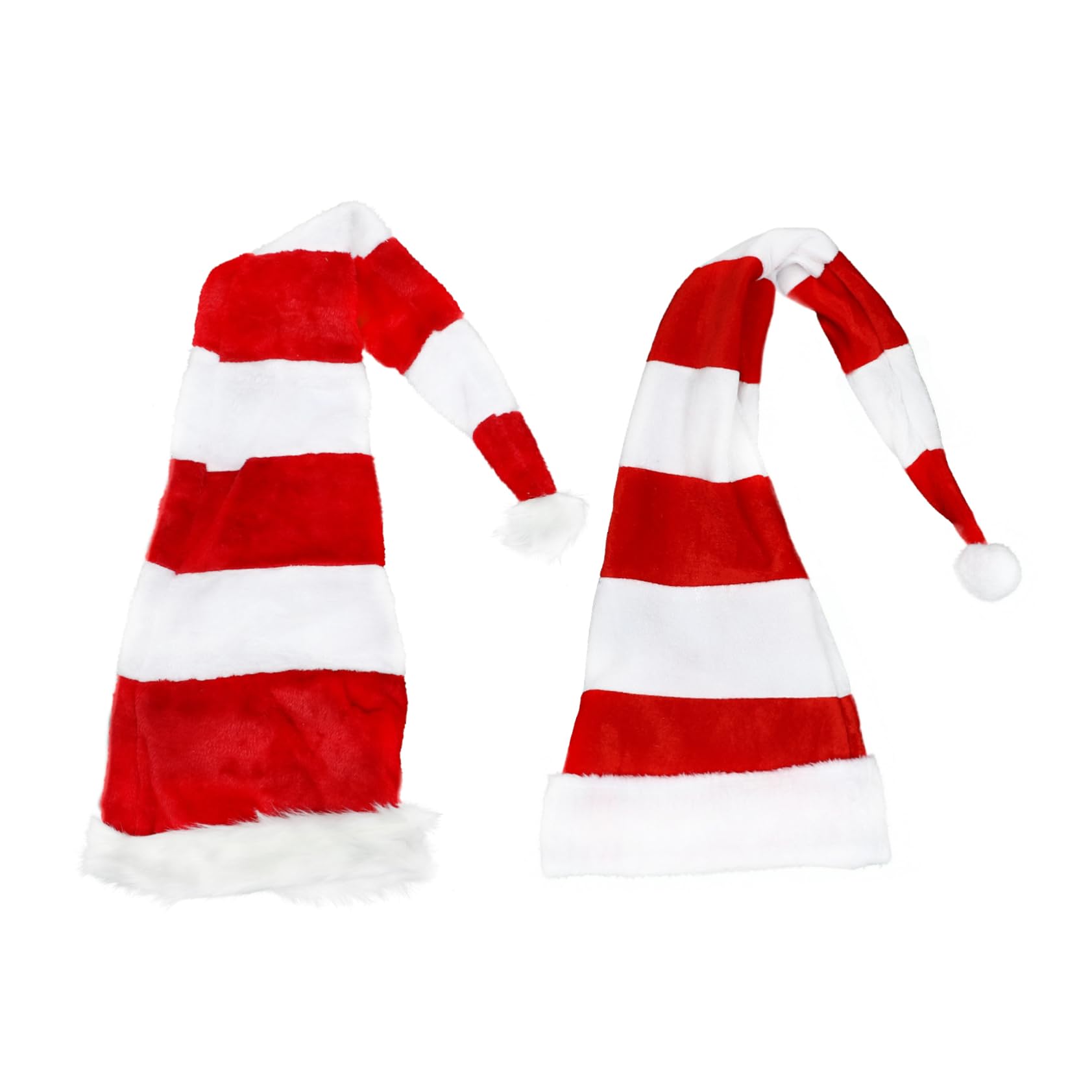 TOPBATHY 2 Piezas Sombrero De Santa Gorra De Peluche De Navidad Gorro Para Niños Accesorio De Gorro De Navidad Perder Paseo Hierro Forjado Sombrero De Fiesta Rojo