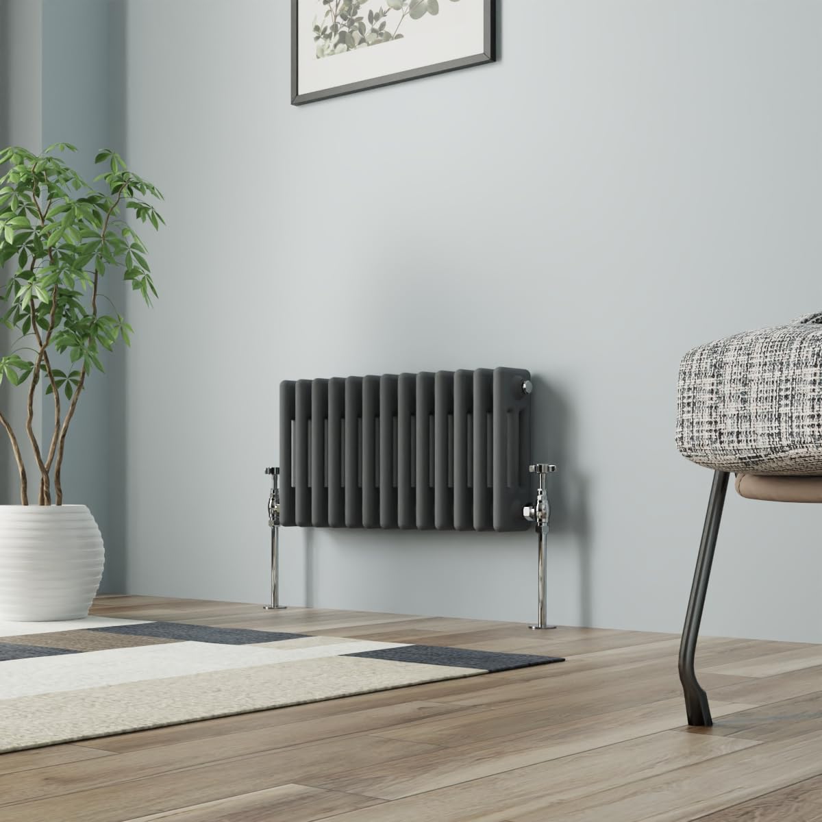 NRG 300 x 605mm Traditional Column Radiators Horizontal Central Heating Cast Iron Rads for Bathroom Living Room and Kitchen โ image 1