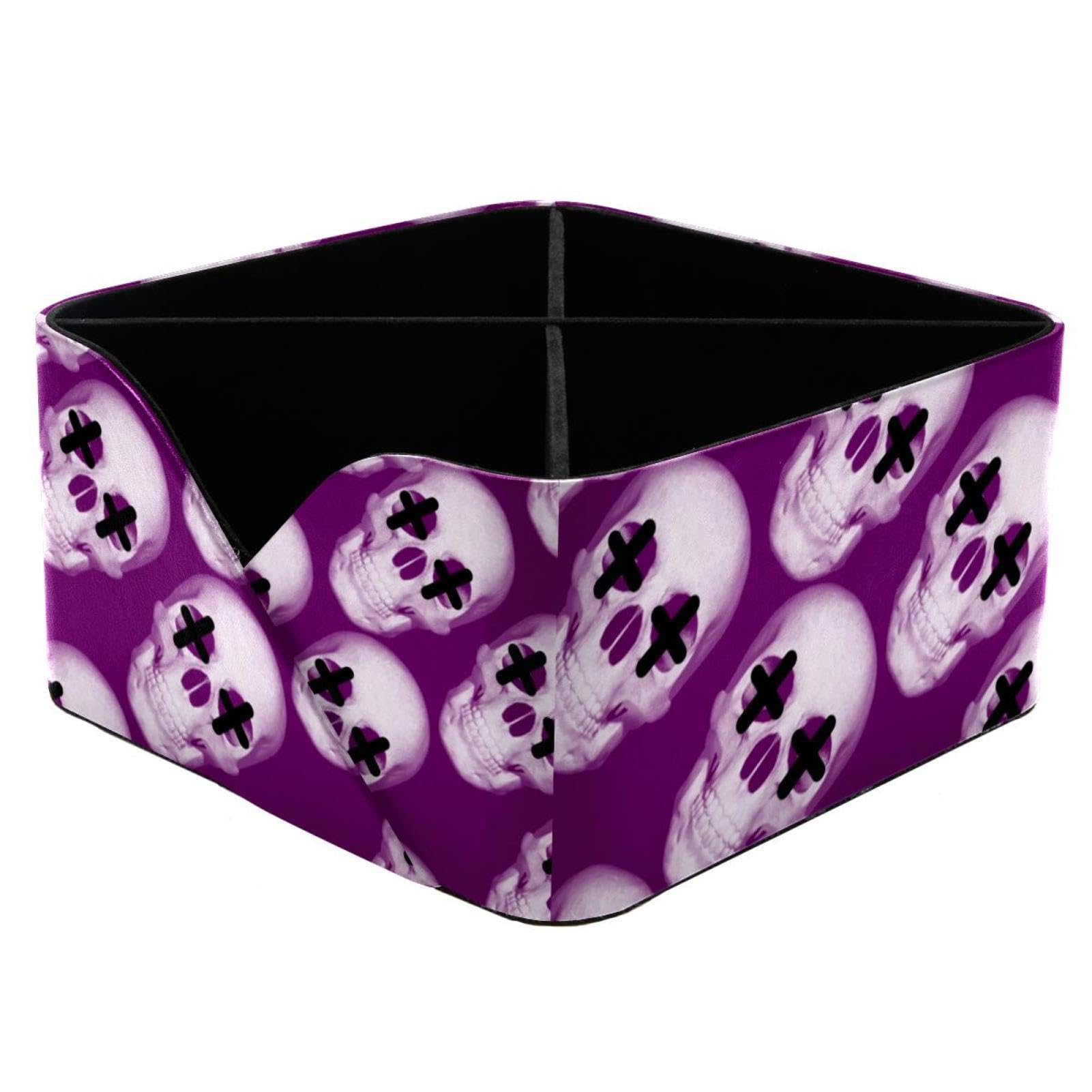 Boîte de rangement crâne magique rectangulaire et durable pour bureau