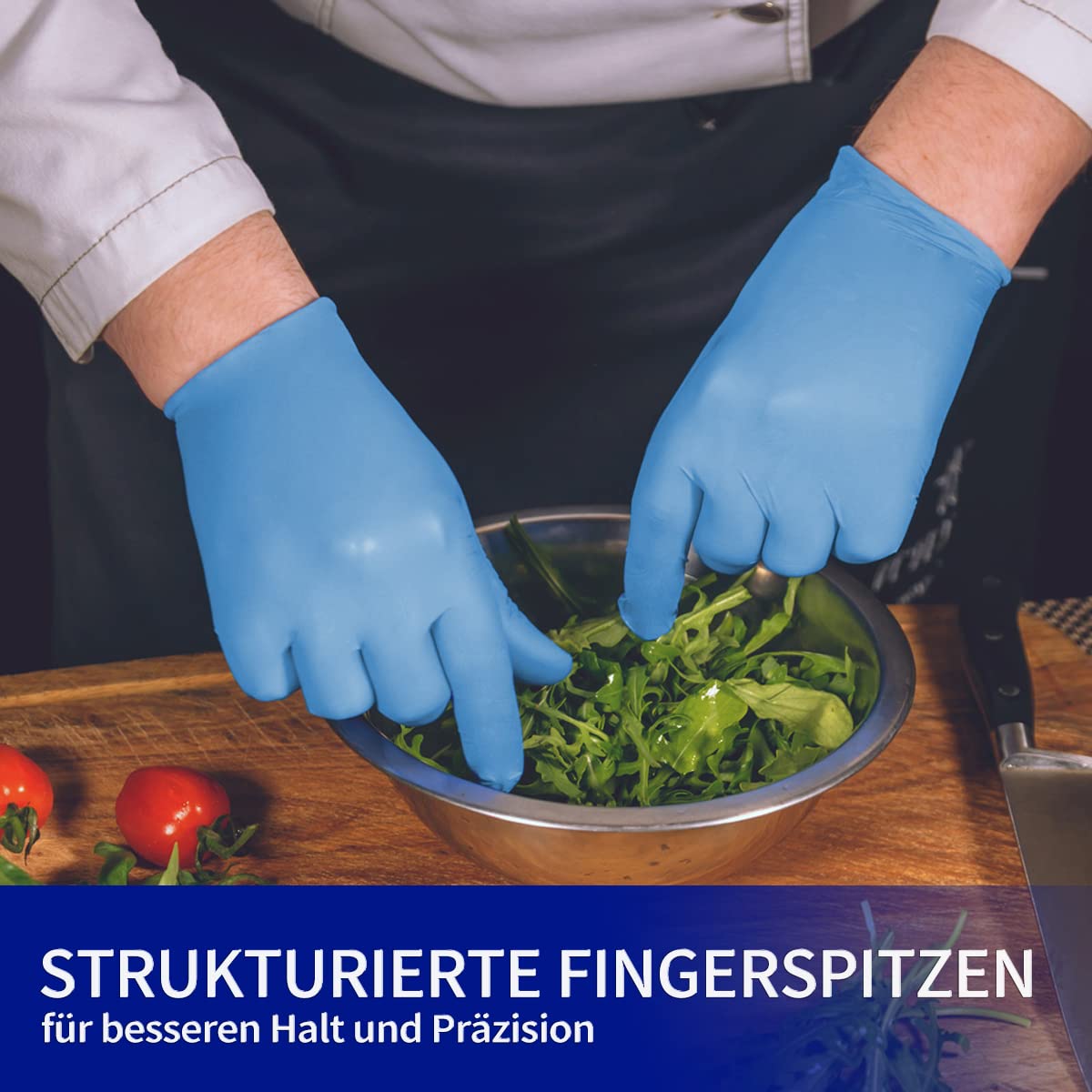Safe Health Einweghandschuhe Größe S Blau, 1000 stück, Medical Nitrilhandschuhe Hypoallergen Nitril Pulverfrei Latexfrei, Lebensmittel Handschuhe Medizinische Einmalhandschuhe 3,5 ml (10X100, Blau, S)