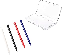 New 3DS XL Charger Bundle, 4 Pack Stylus Pen and 1 Pack New 3DS XL Protective Shell for Nintendo New 3DS XL