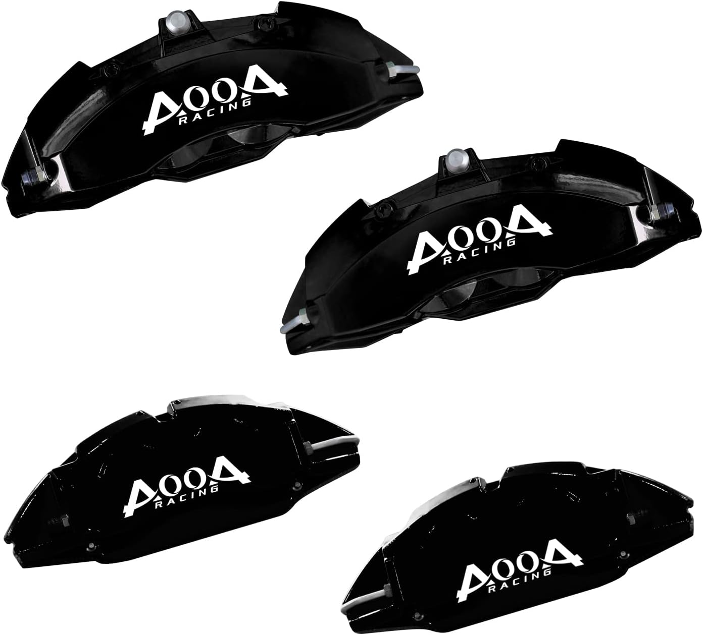 AOOA Black Caliper Covers with White AOOA New Moulds for