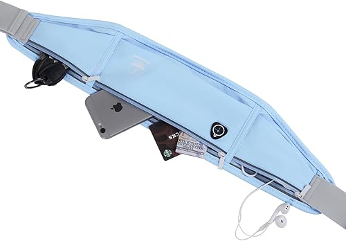 Miniatura 4 de Cangurera delgada para correr, bolsa para cinturón para senderismo, ciclismo, deportes, corredores, cinturón de viaje, soporte para teléfono para