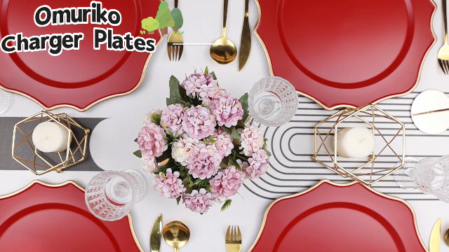 Amazon.com | Omuriko Black Chargers for Dinner Plates, 13 Inch