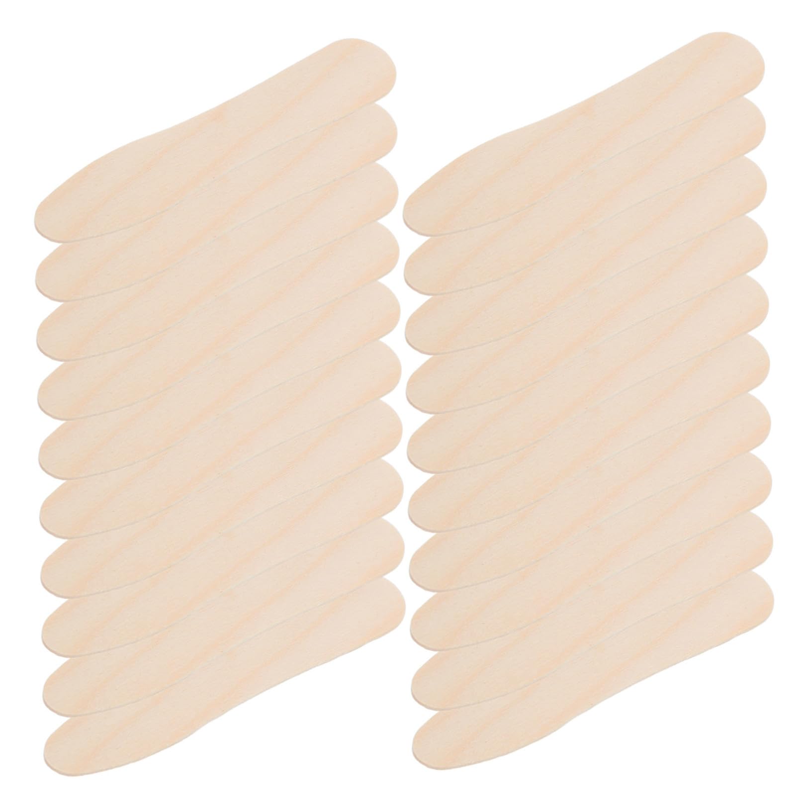 Lurrose Cucchiai in Legno Beige per Gelato Monouso 1200 Pezzi, Portatili e Igienici per Eventi e Feste All'aperto