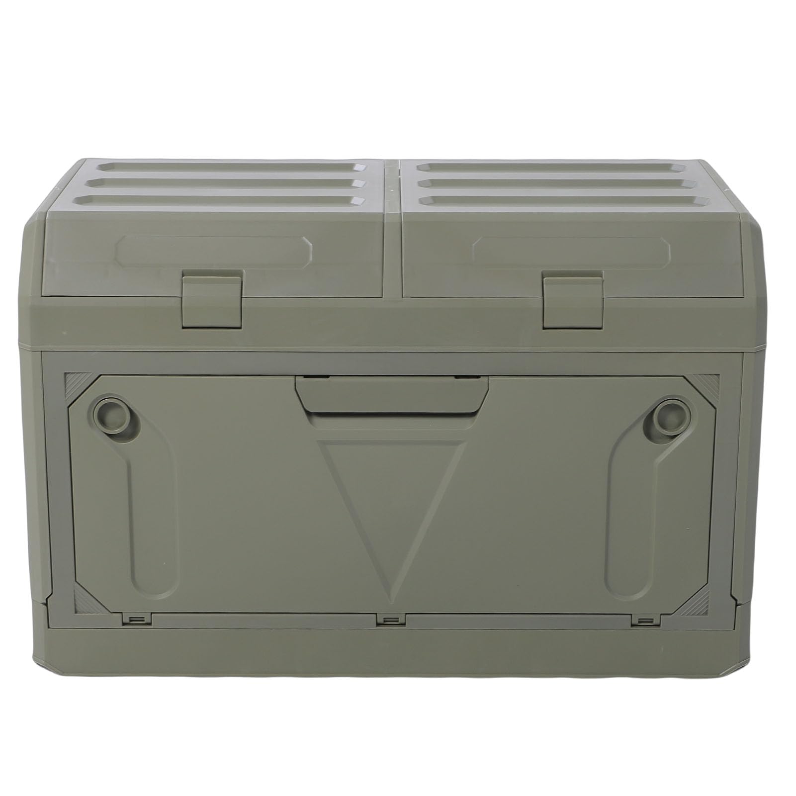 Caja de Almacenamiento Al Aire Libre, Contenedor de Almacenamiento Plegable de 2 Niveles con Tapa, Contenedor de Gran Capacidad Apilable a Prueba de Polvo Impermeable para Engranajes de (DE