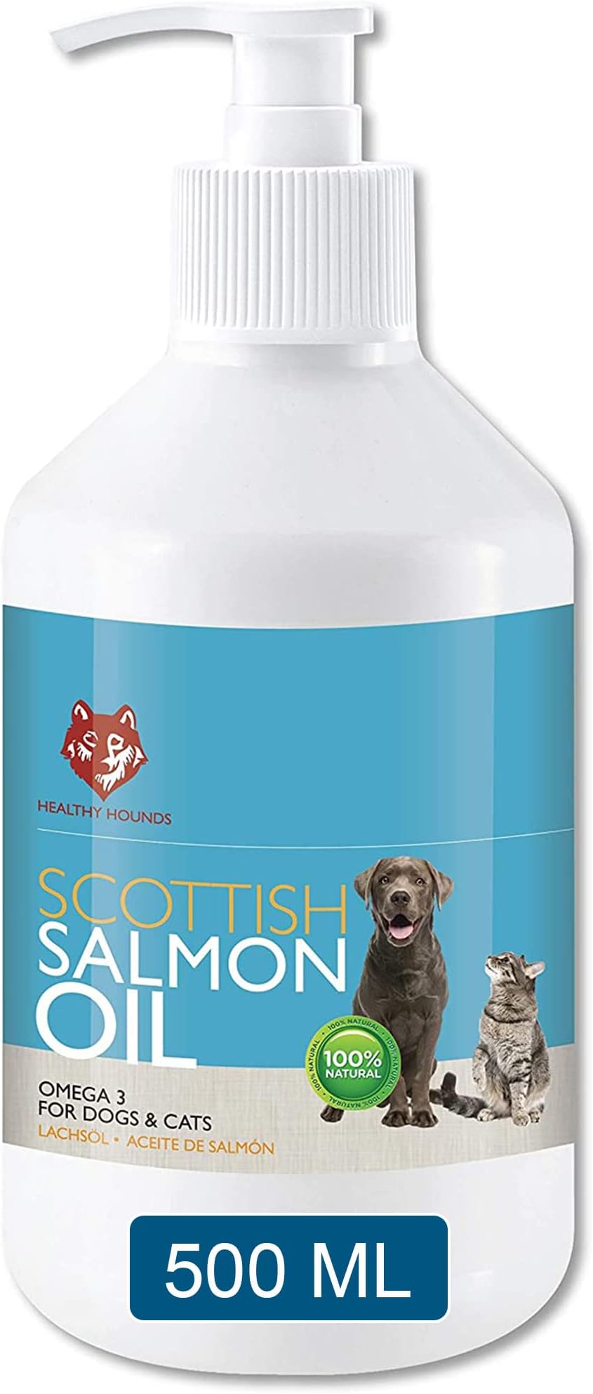Healthy Hounds Salmon Oil, 500 ml