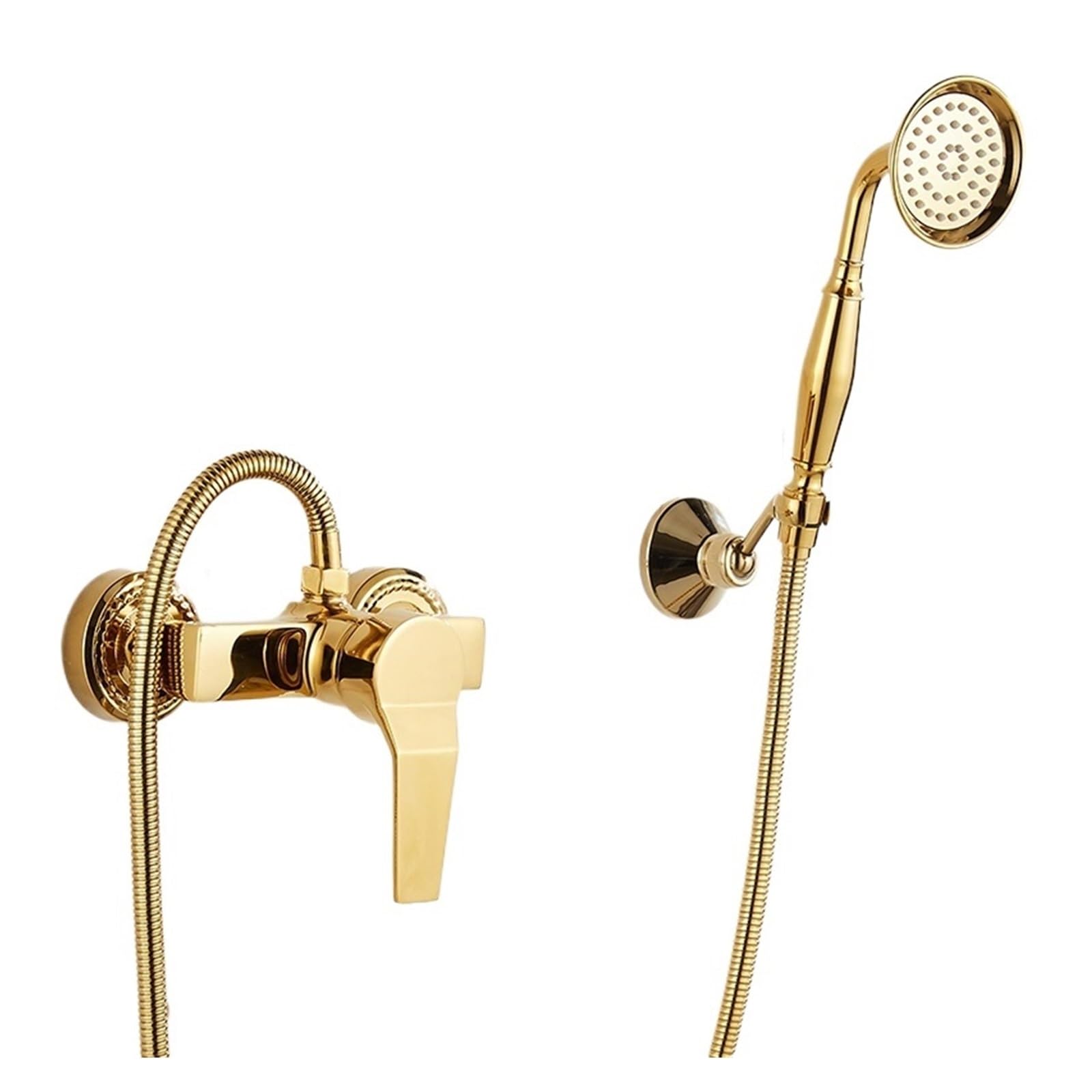 Doccetta per Bidet Rubinetto for bidet caldo/freddo in ottone dorato