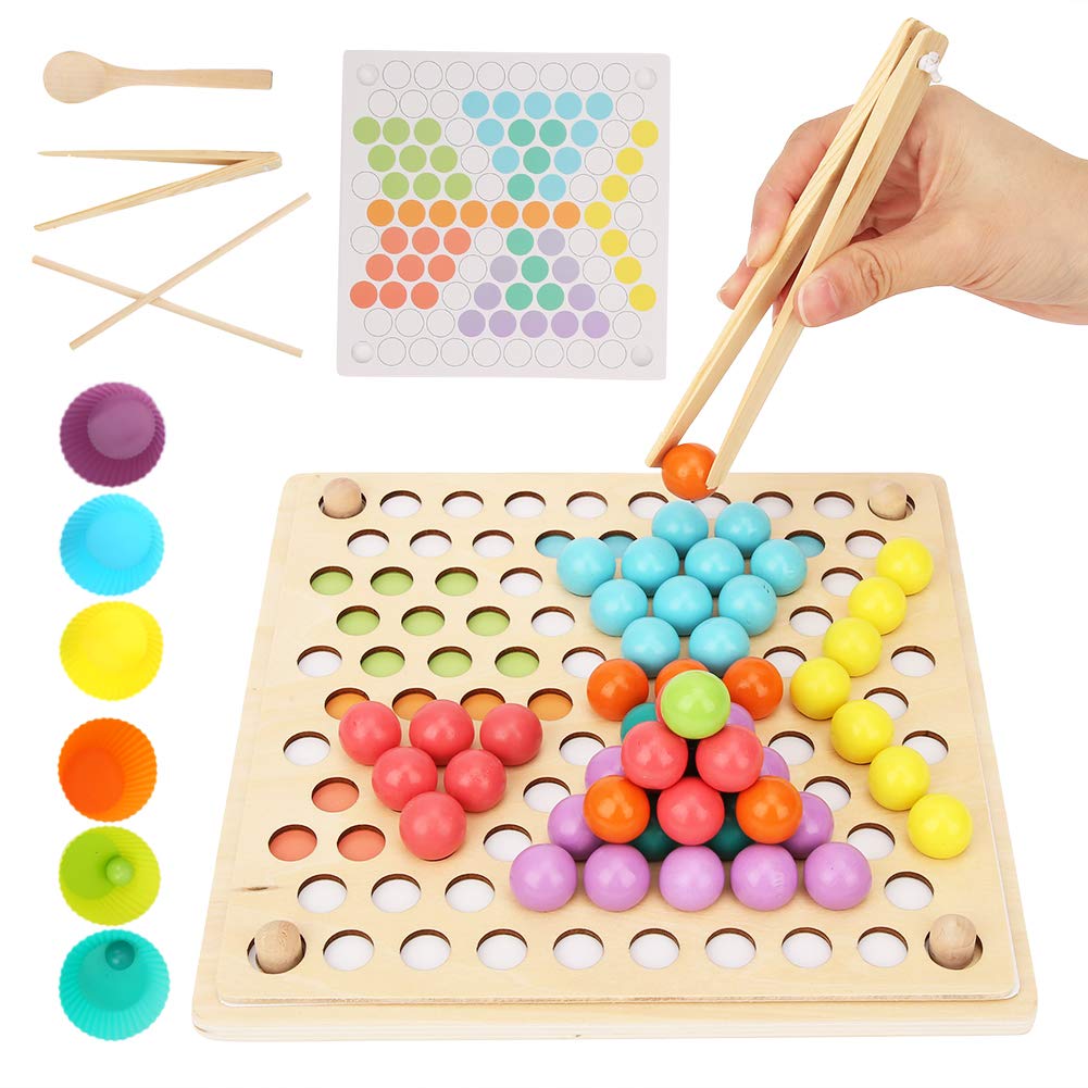 Jeu de Perles à Clip, Tri Interactif de Couleurs, Cadeaux d'Anniversaire, Enseignement aux Enfants